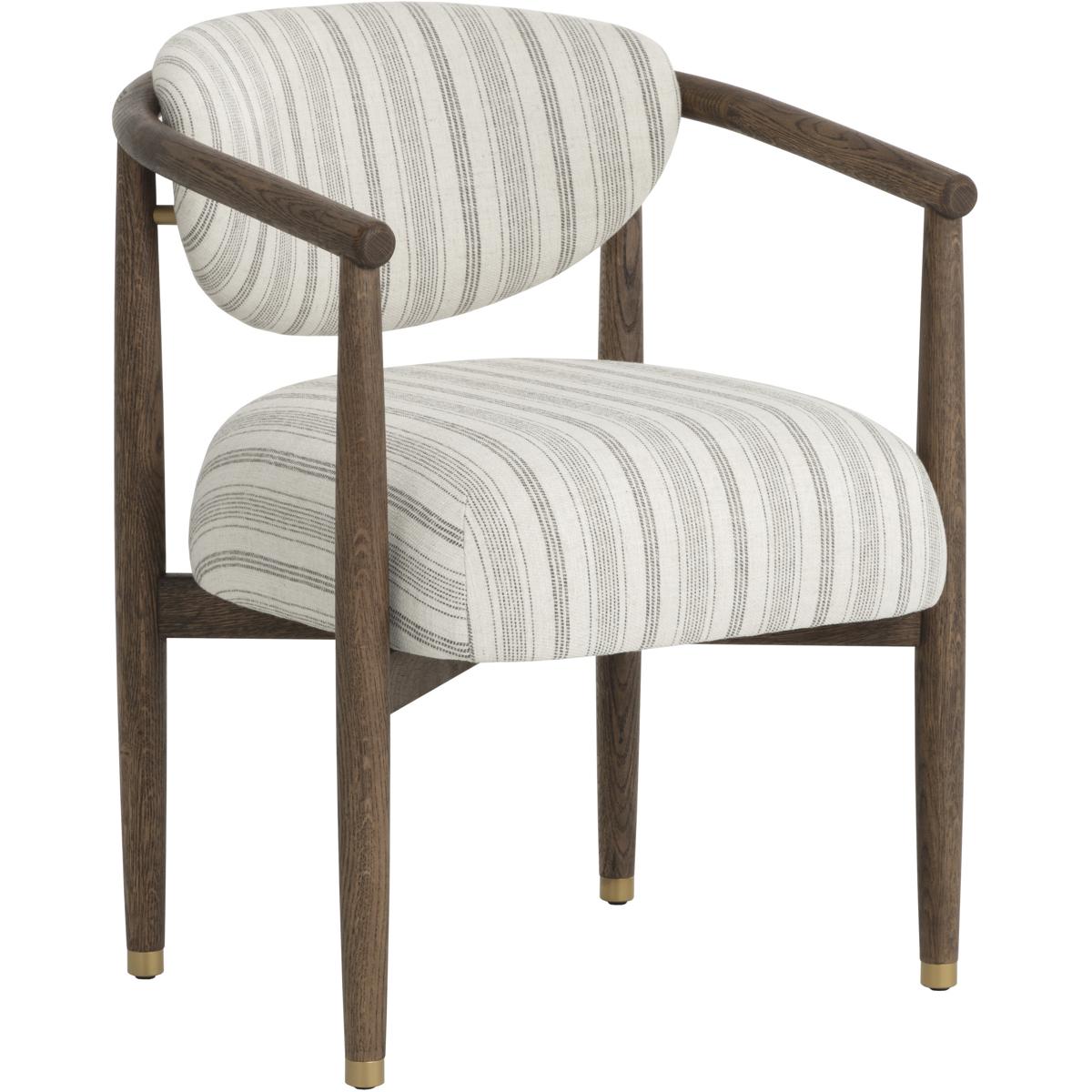 SUNPAN 112630 Sigrid Antique Brown / Gifford Script Dining Armchair